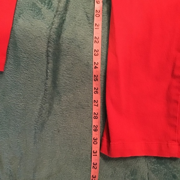 💚3/$25 Jones New York stretch size 8 deep orange jeans - Picture 11 of 14